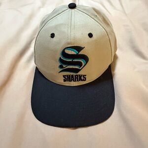 Grey and Black Sharks Cap